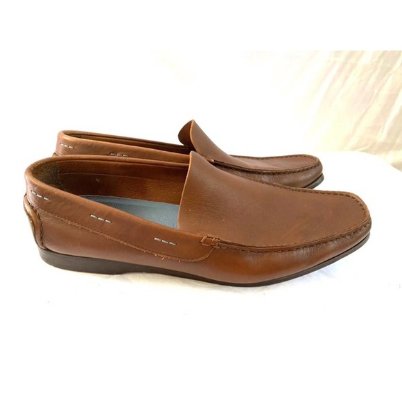 Massimo Dutti brown leather shoes 42